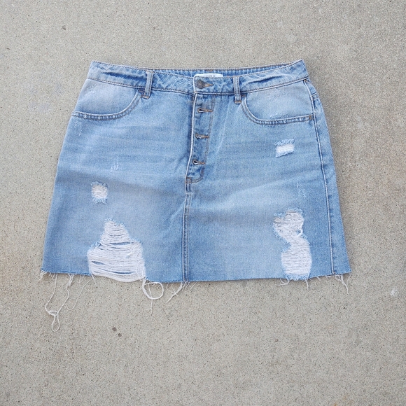 Forever 21 Denim Skirt - Picture 1 of 5
